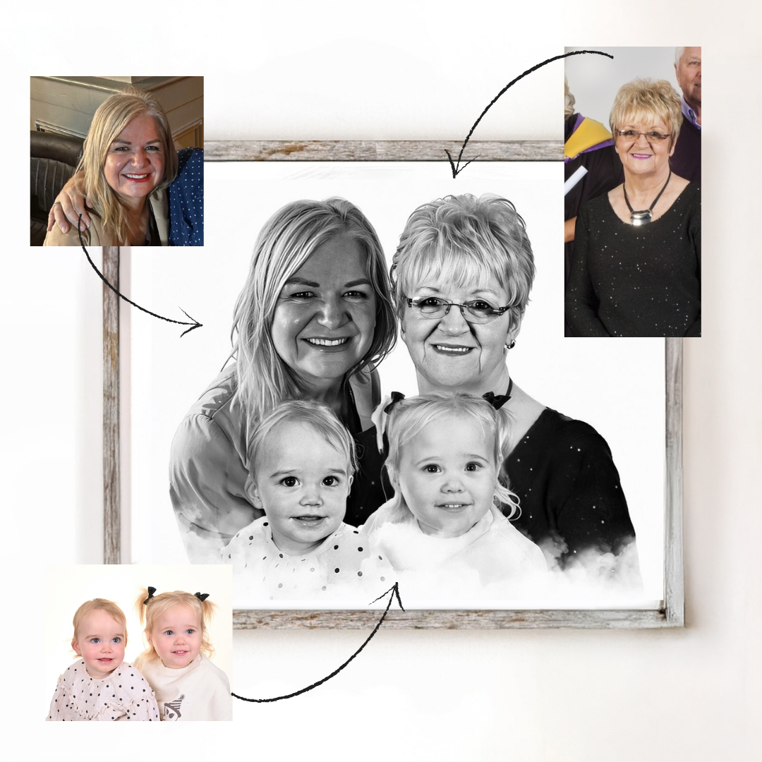 Customised Photo Merge - A4 Prints