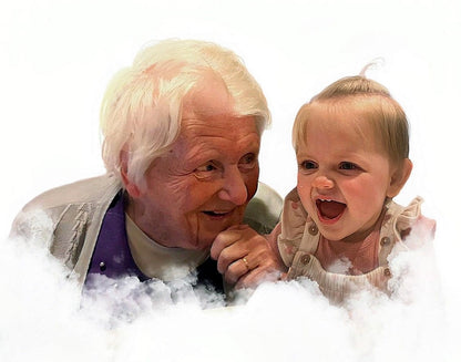 Combine Photos of Loved Ones – Digital Portrait Keepsake Gift