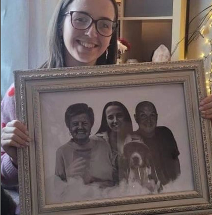Combine Photos of Loved Ones – Digital Portrait Keepsake Gift